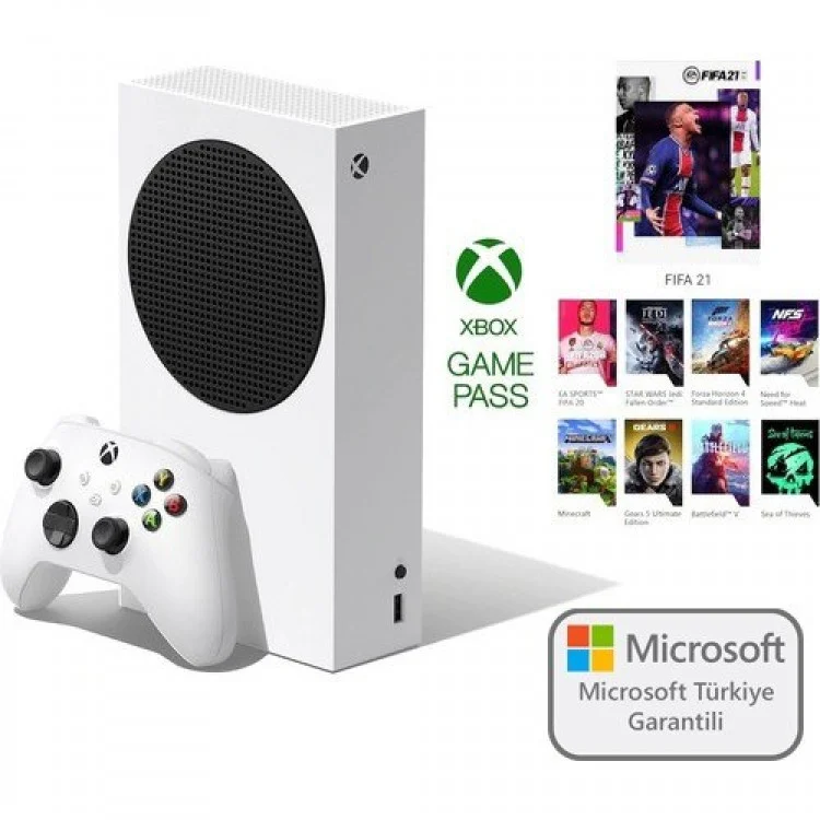 Microsoft Xbox Series S Oyun Konsolu Beyaz 512 GB + Oyun